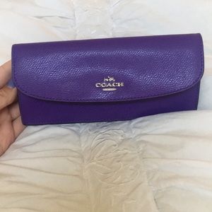 Purple coach wallet